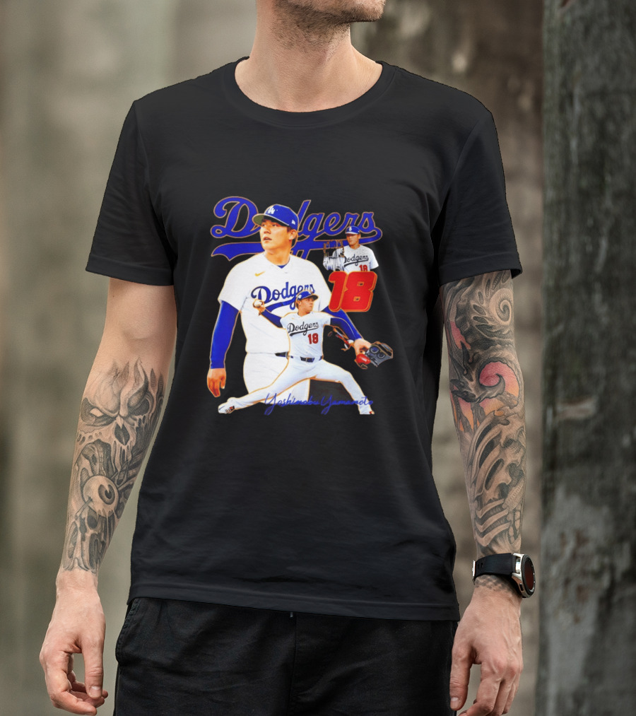 Los Angeles Dodgers Yoshinobu Yamamoto 18 Baseball 2026 T-Shirt