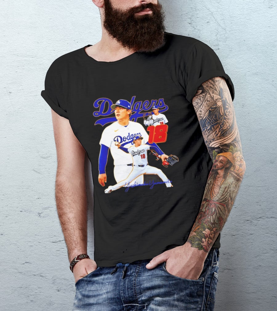 Los Angeles Dodgers Yoshinobu Yamamoto 18 Baseball 2026 T-Shirt