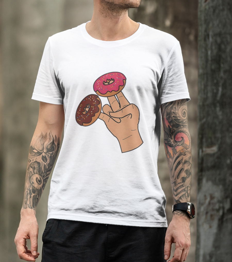 2 In The Pink 1 In The Stink Donut Fingers T-Shirt