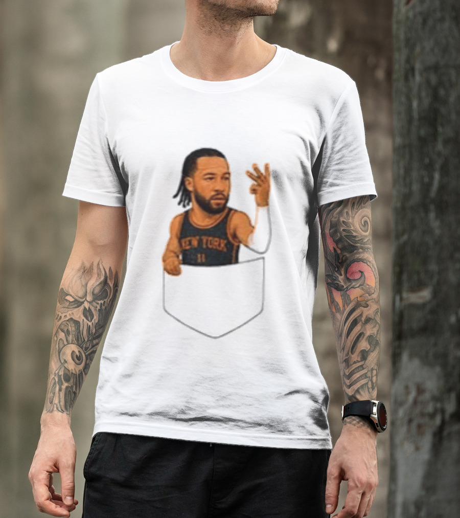 Jalen Brunson New York Knicks NBA Pocket T-Shirt