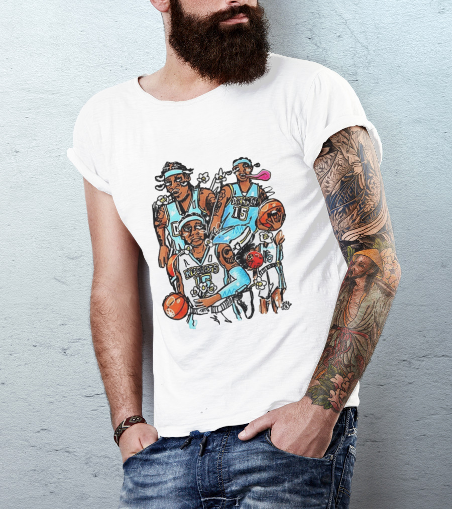Carmelo Anthony Denver Nuggets NBA Basketball Player Iconic Moments T-Shirt