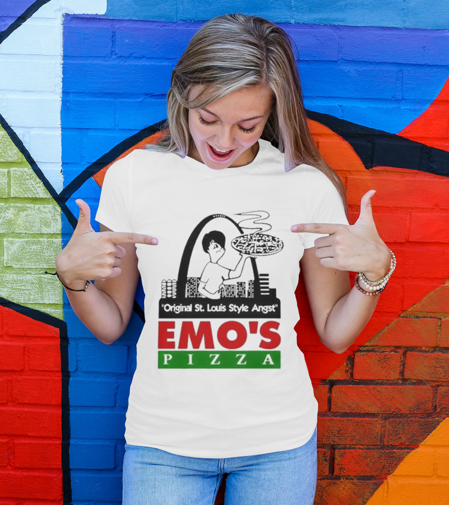 Original St. Louis Style Angst Emo's Pizza T-Shirt