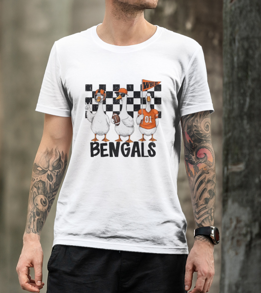 Goose Bengals Who Dey Cincinnati Football Game Day T-Shirt