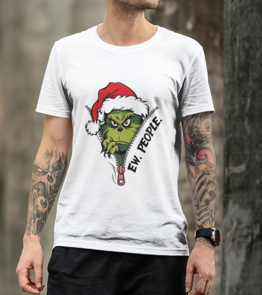 Ew People Grinch Christmas 2025 Holiday Humor T-Shirt