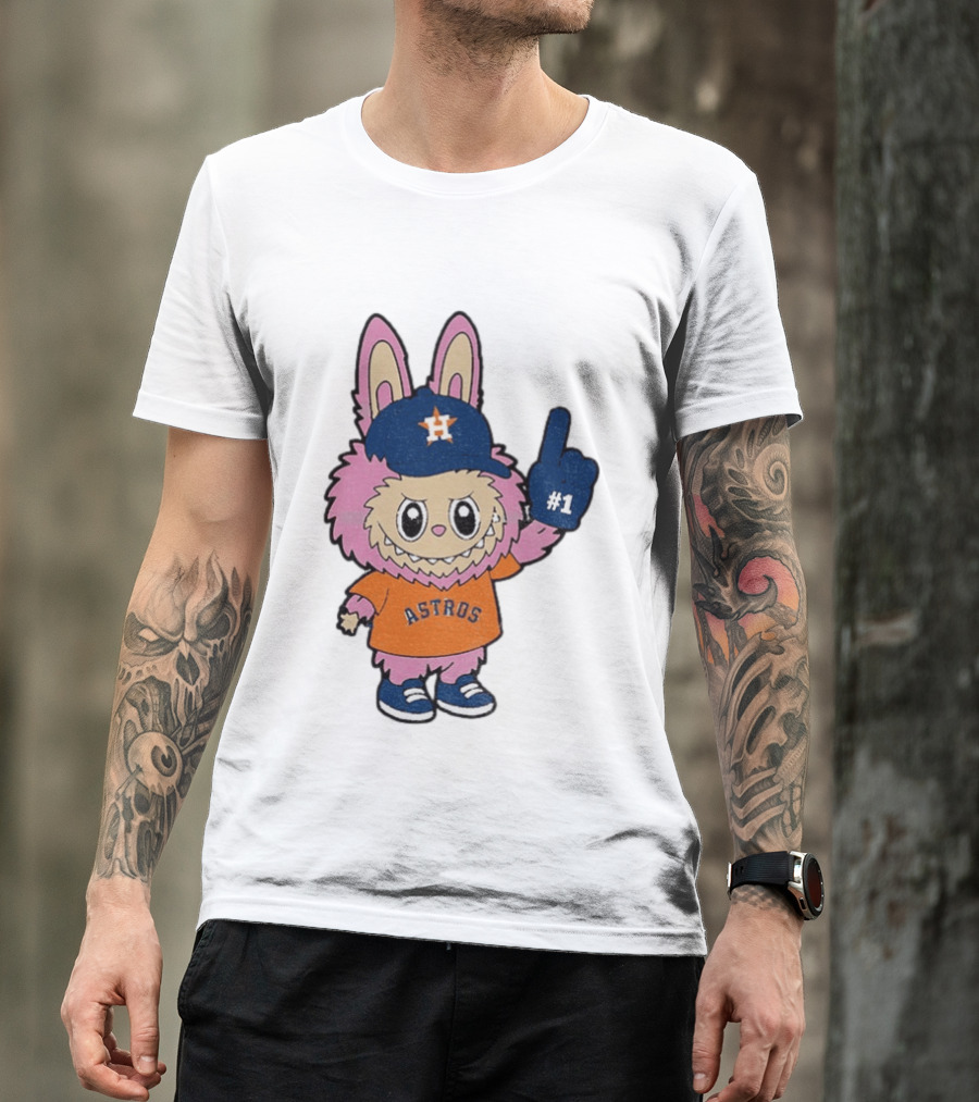 Labubu Astros 2025 Pink Houston MLB Baseball Sports T-Shirt