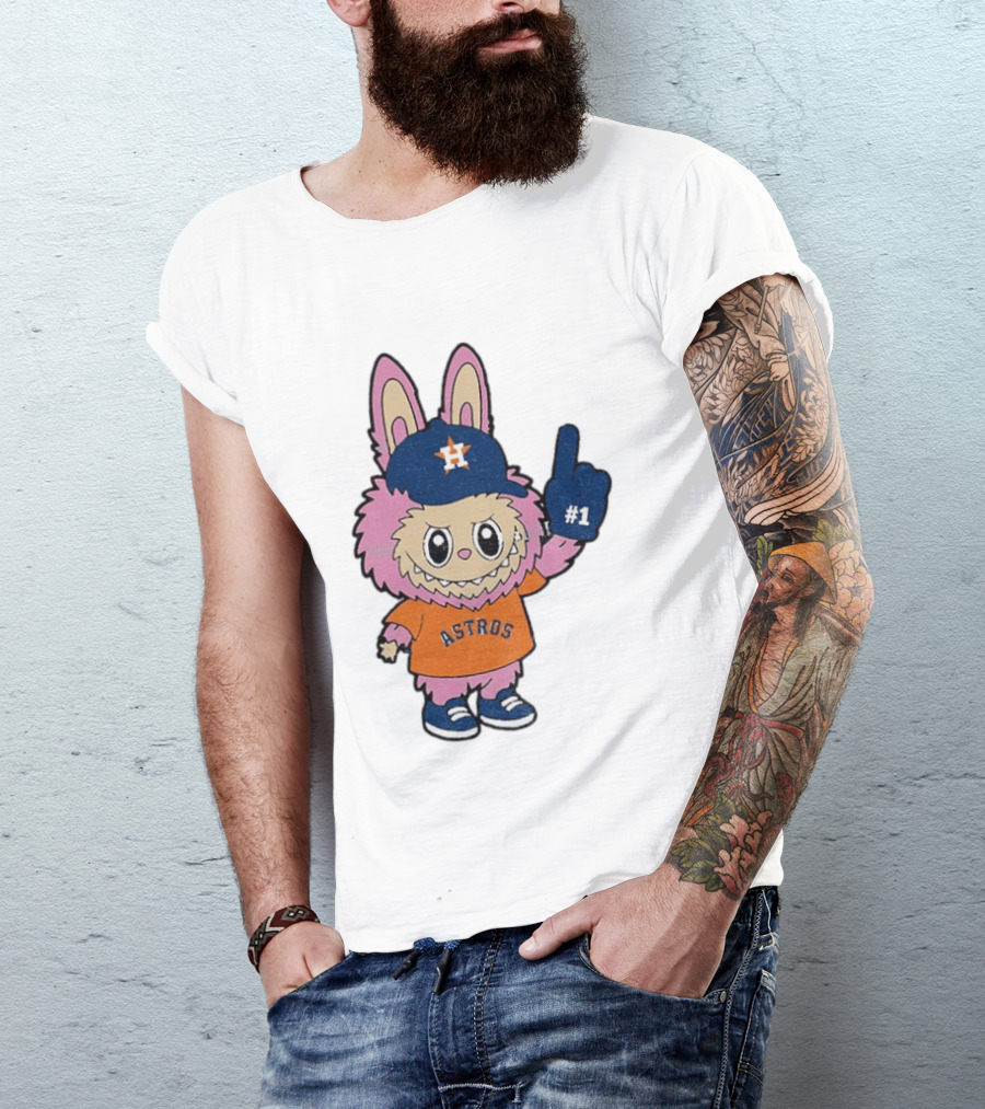 Labubu Astros 2025 Pink Houston MLB Baseball Sports T-Shirt