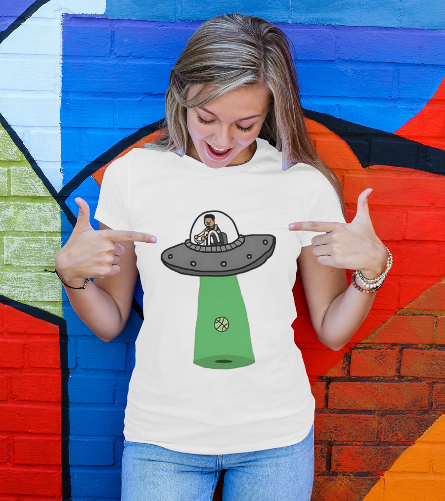 San Antonio Spurs Victor Wembanyama Wemby Extraterrestrial UFO Basketball T-Shirt