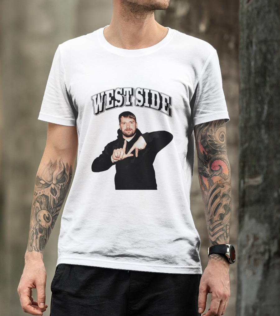 Luka Doncic Westside LA Hand Lakers T-Shirt