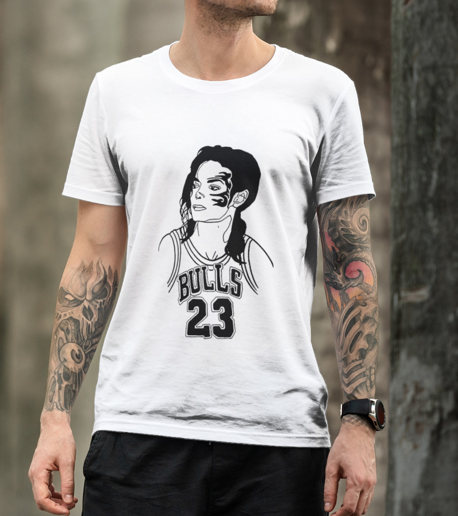 Chicago Bulls 23 Triple Mike Jordan Jackson Tyson Mashup T-Shirt