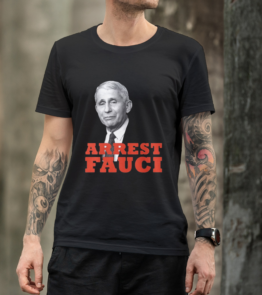 Arrest Dr Fauci Meme Face T-Shirt