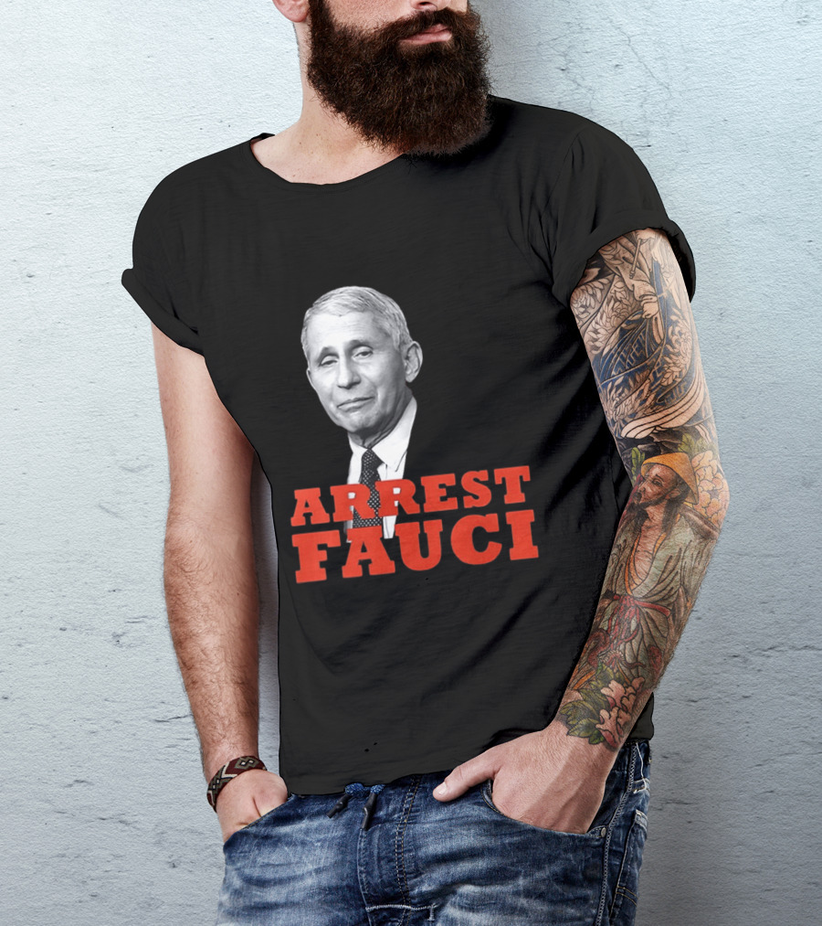 Arrest Dr Fauci Meme Face T-Shirt