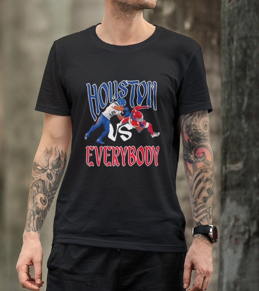 Houston Vs Everybody Football Player Duel T-Shirt