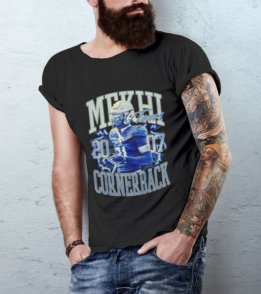 Mekhi Toms Cornerback 2007 Football Player Sports T-Shirt