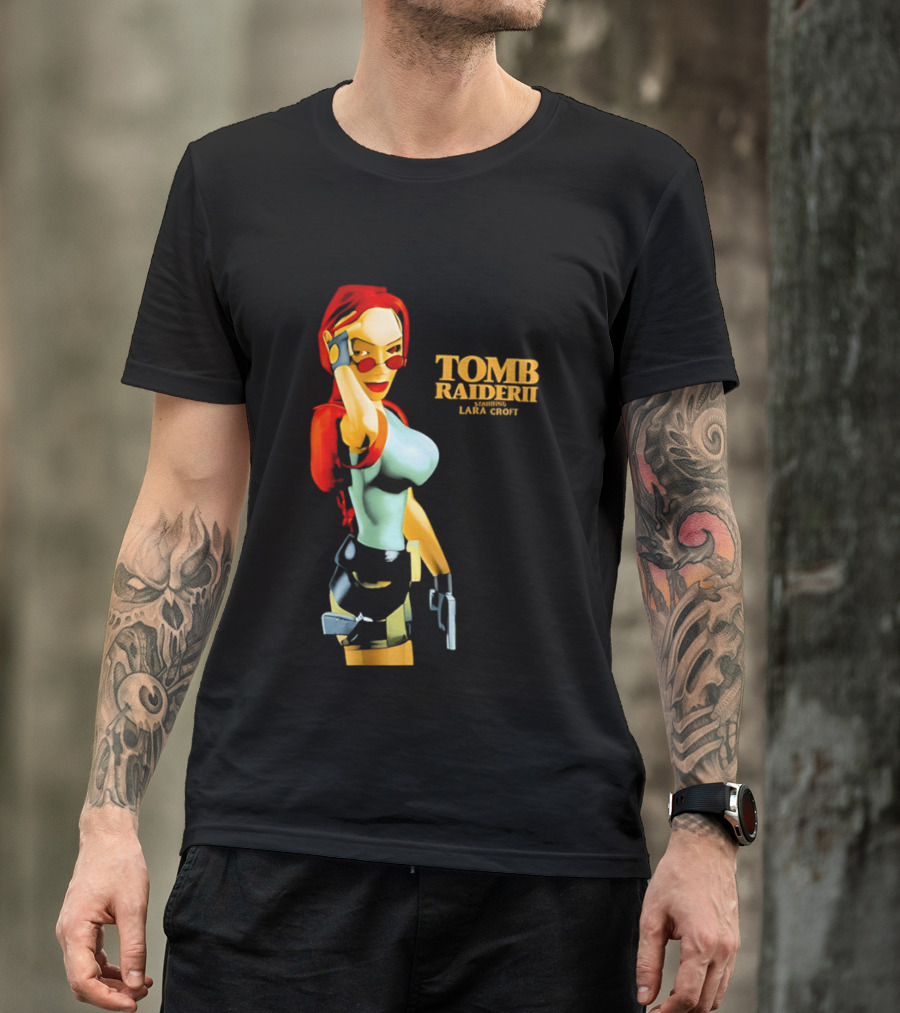 Lara Croft Tomb Raider II Starring Iconic Video Game T-Shirt