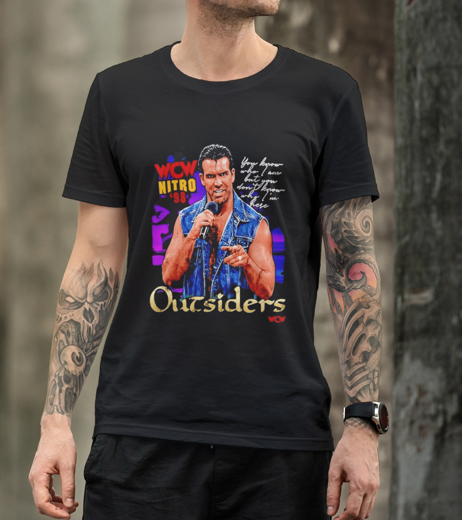 WCW Nitro '98 Scott Hall Outsiders You Know Who I Am T-Shirt