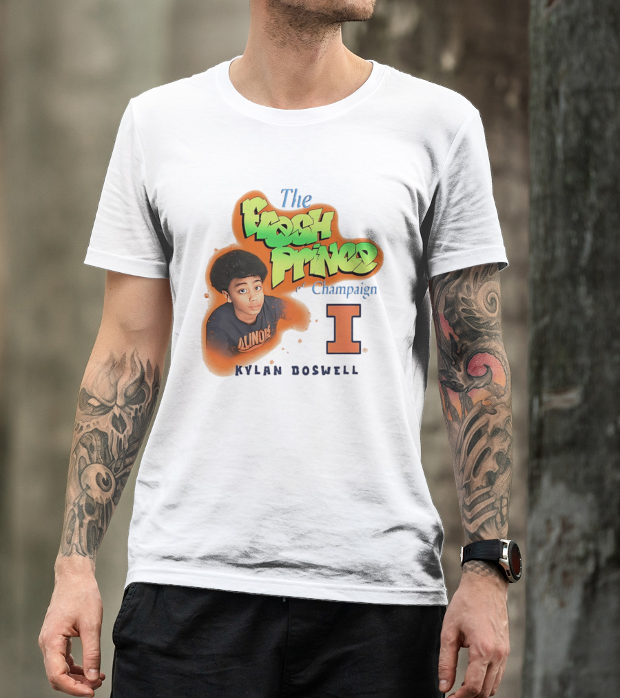 Kylan Boswell Illinois Fighting Illini The Fresh Prince Of Champaign T-Shirt