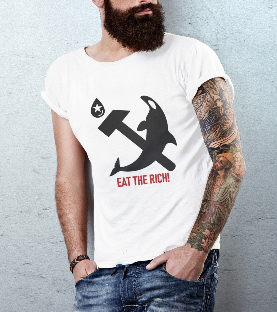 Eat The Rich Orca Hammer Star T-Shirt