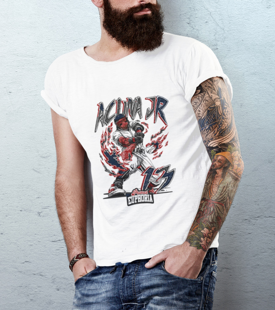 Acuna Jr 13 Euphoria Atlanta Braves T-Shirt