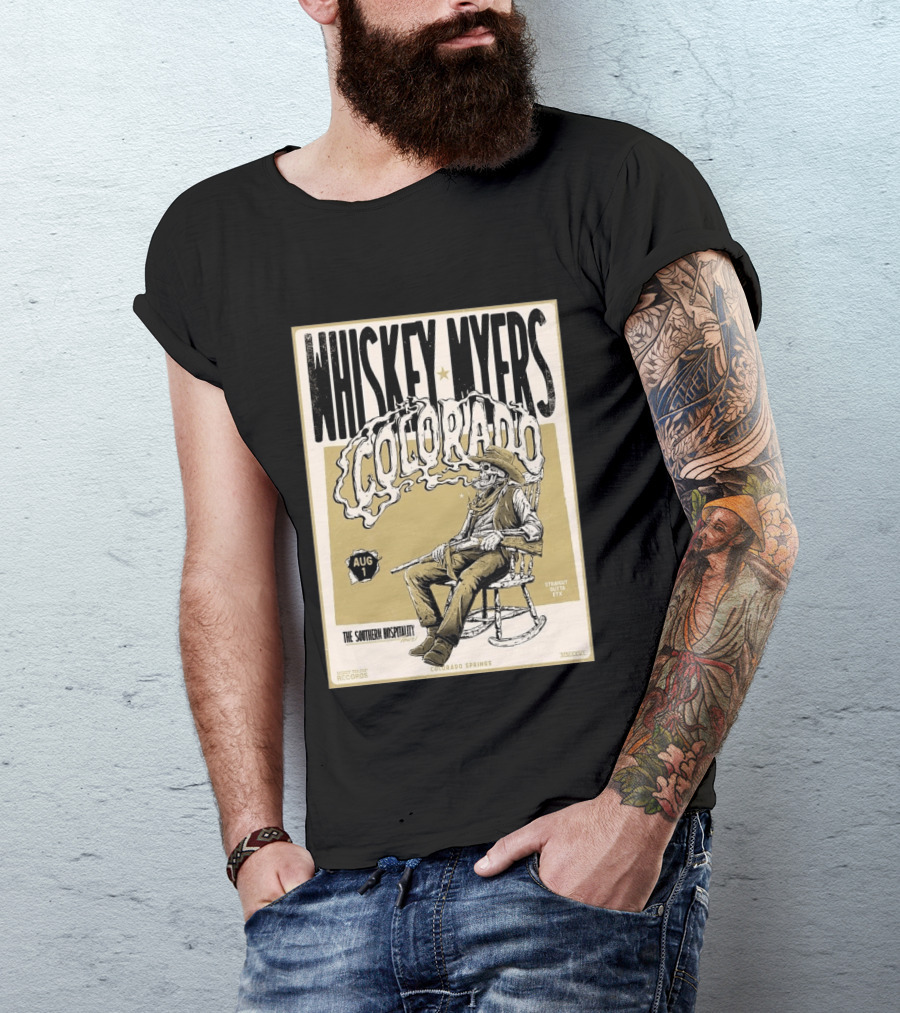 Whiskey Myers Colorado Springs Southern Hospitality Tour August 1 Ford Amphitheater 2026 T-Shirt