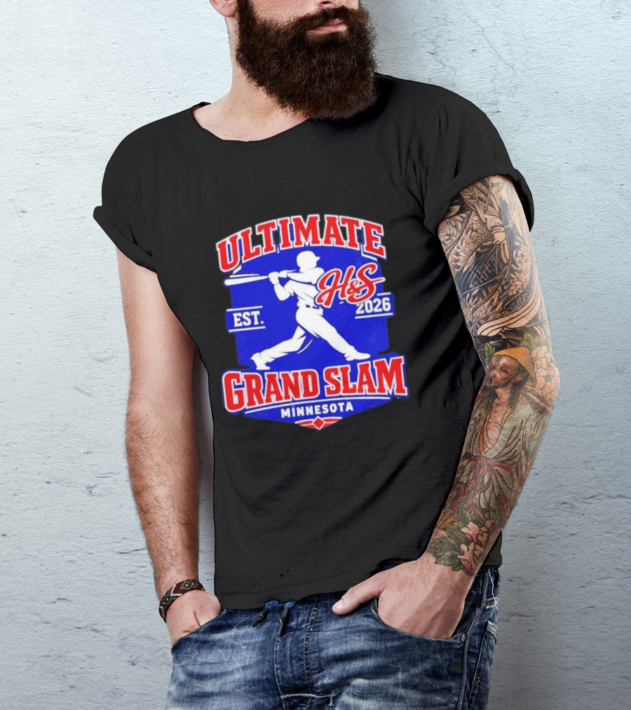 Ultimate H&S Grand Slam Baseball Minnesota Est 2026 T-Shirt