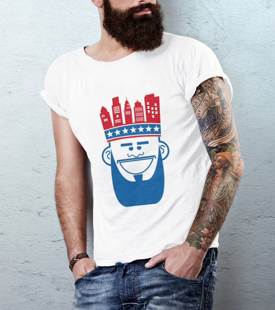 Lebron James Philadelphia 76ers Philly King Skyline Crown T-Shirt