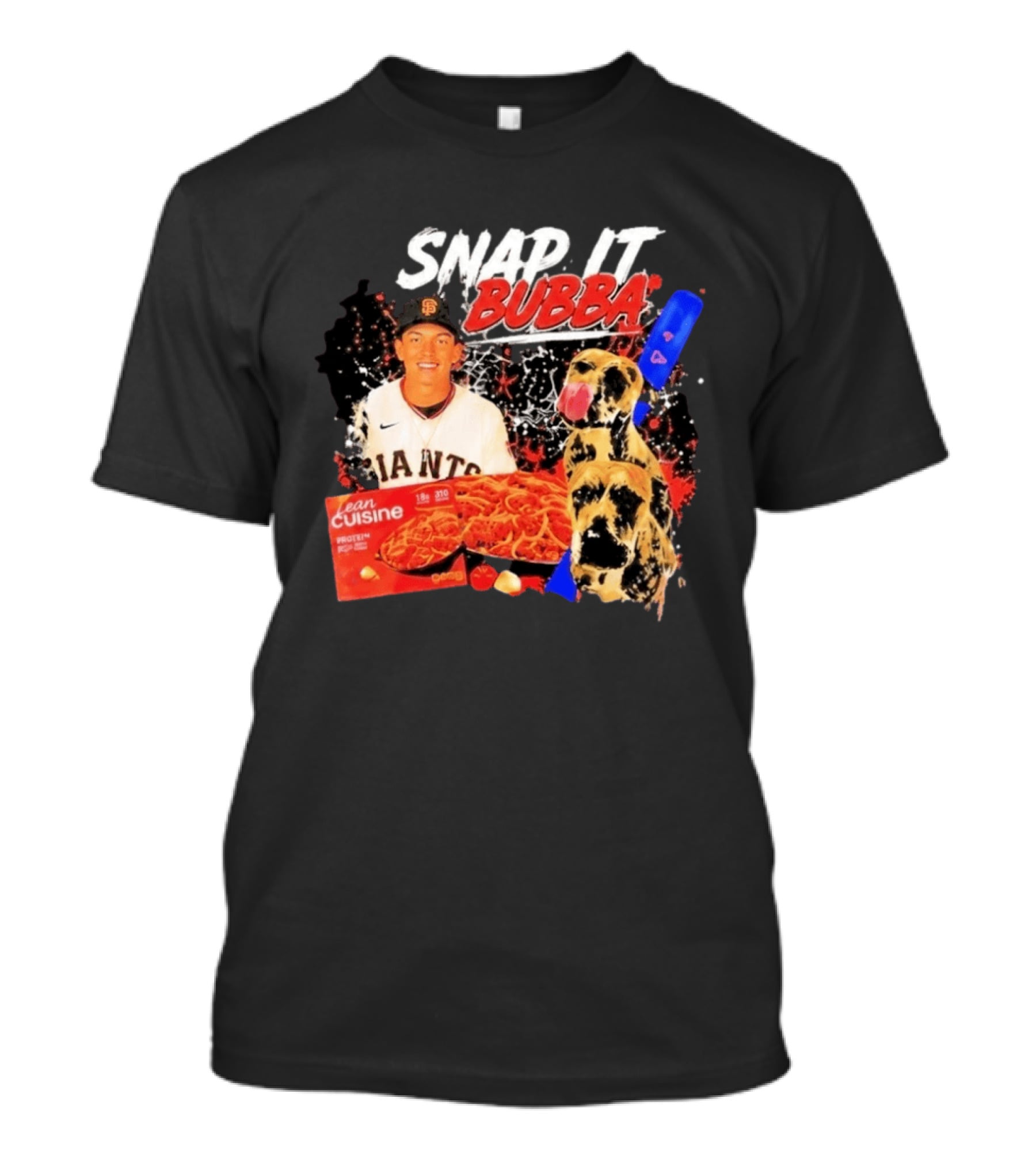 Snap It Bubba San Francisco Giants Lean Cuisine Spaghetti T-Shirt