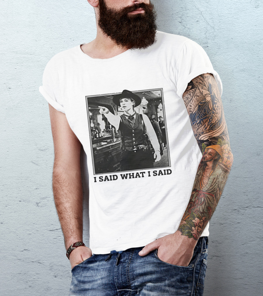 Sophie Cunningham Cowgirl I Said What I Said Indiana Fever T-Shirt