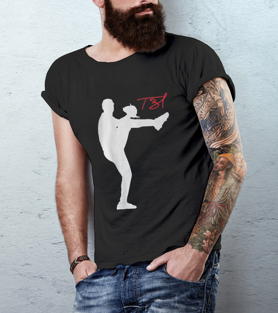 T61 Tarik Skubal Pitching Pose Los Angeles T-Shirt