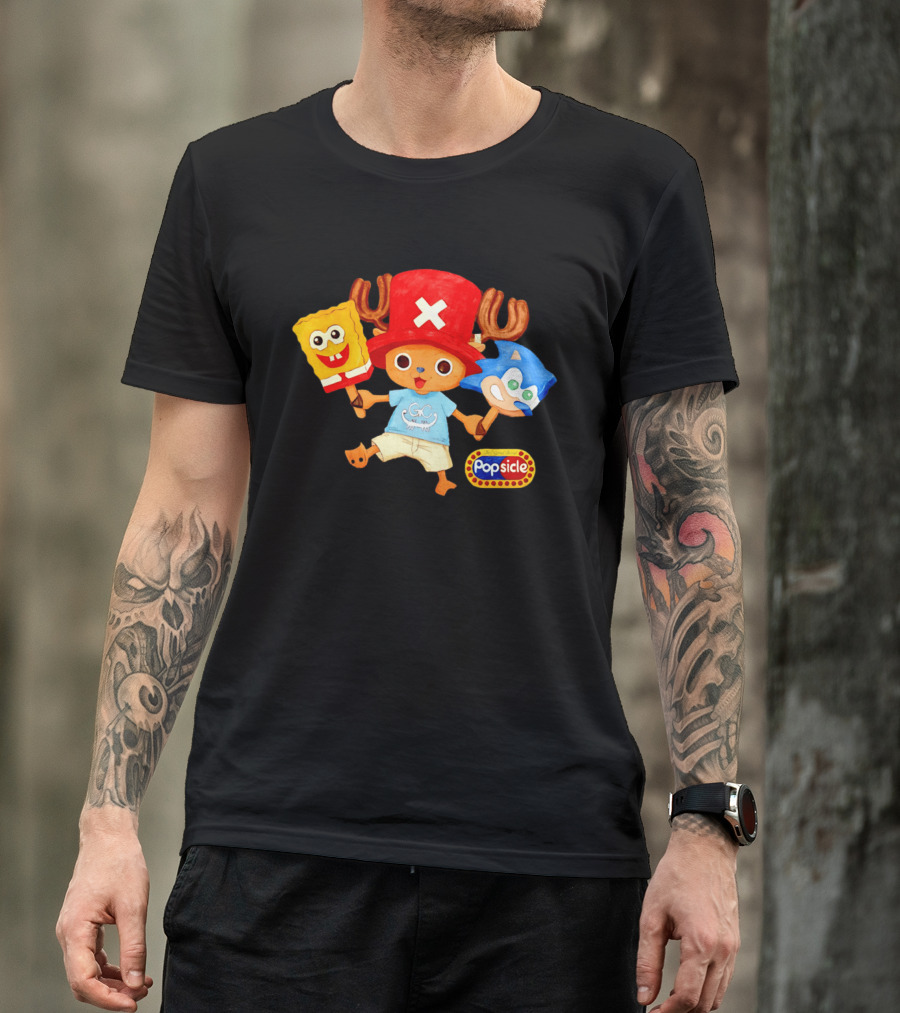 Chopper Popsicle SpongeBob Sonic T-Shirt