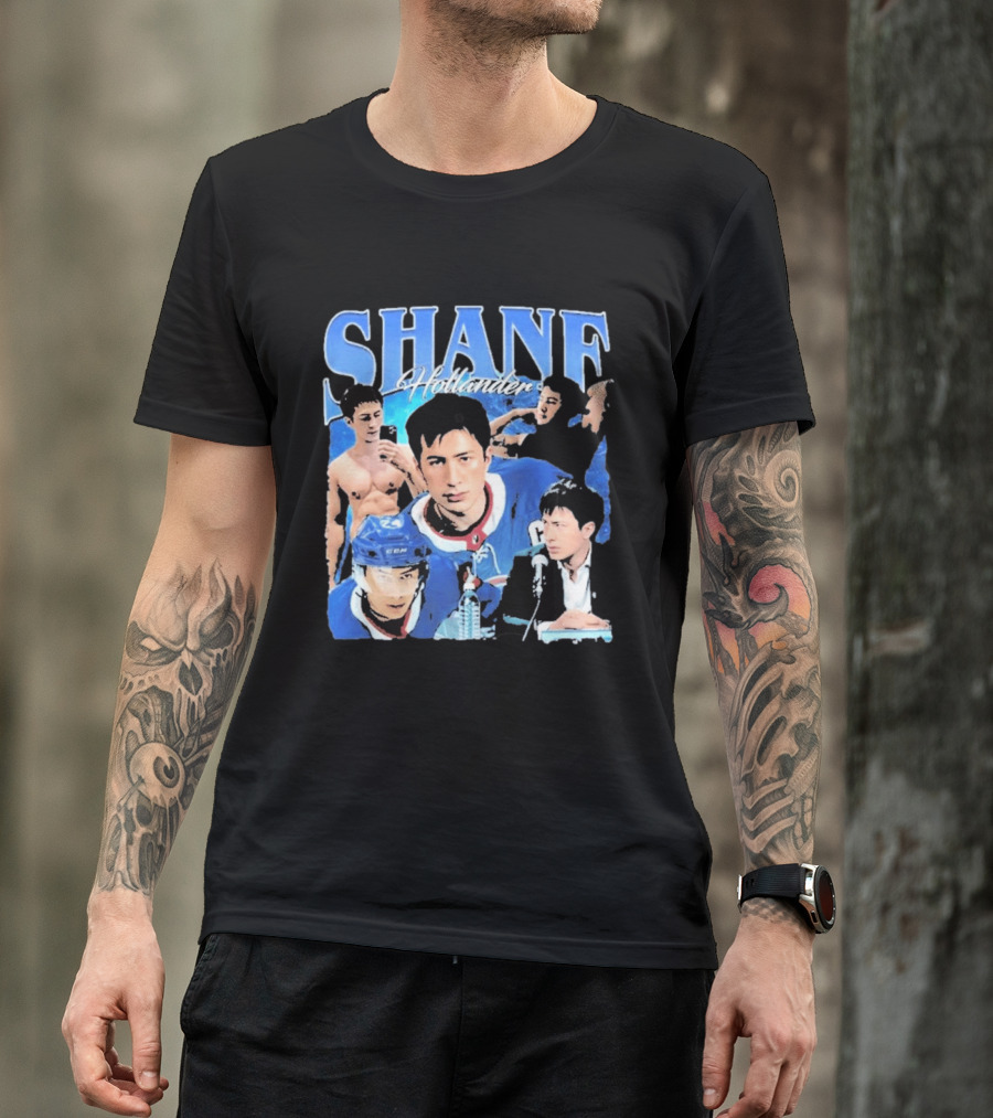 Shane Hollander Hockey Player Collage Hudson Williams T-Shirt