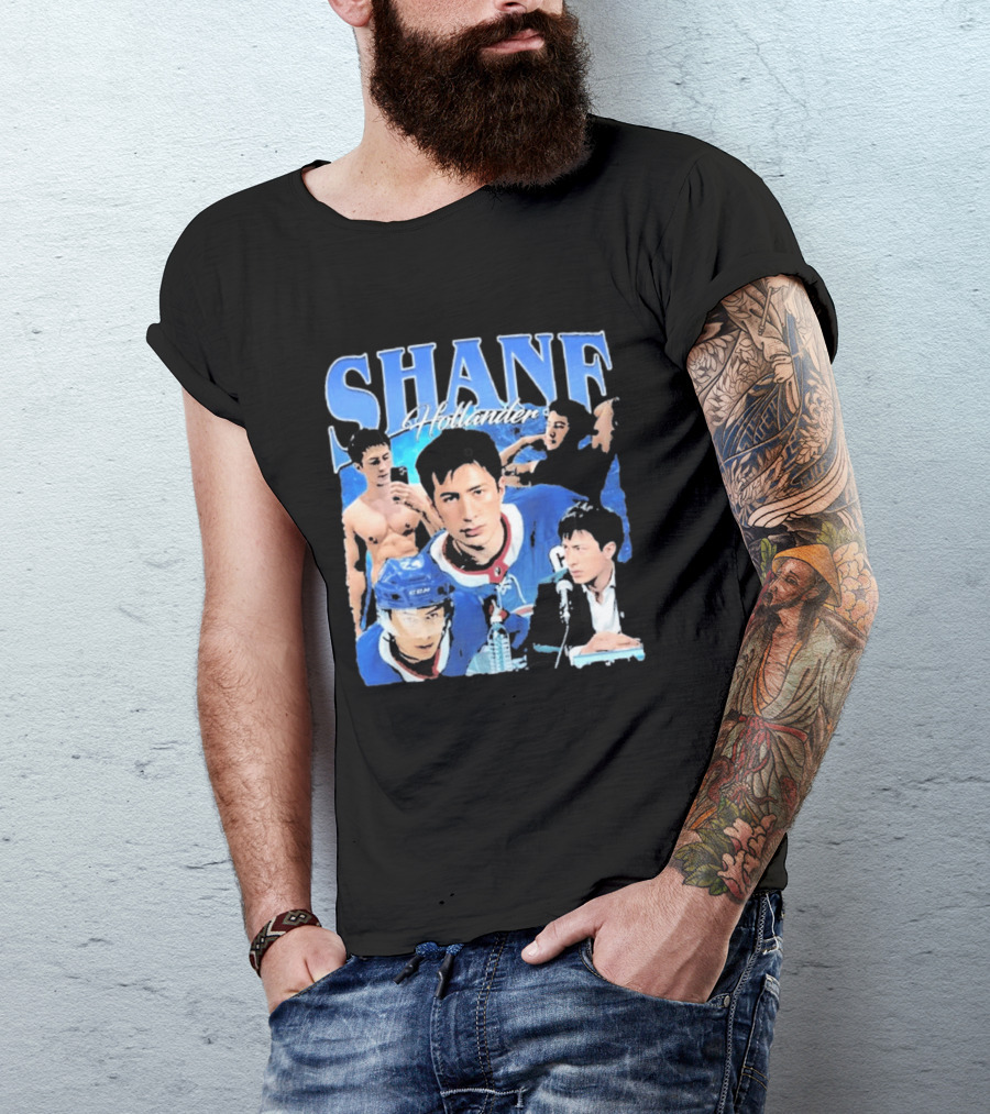 Shane Hollander Hockey Player Collage Hudson Williams T-Shirt
