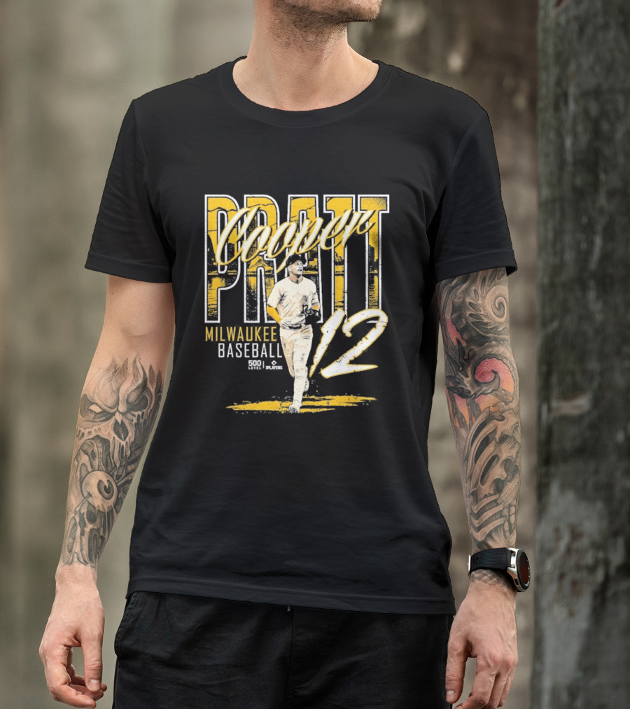 Cooper Pratt Milwaukee Baseball 12 Player Name T-Shirt