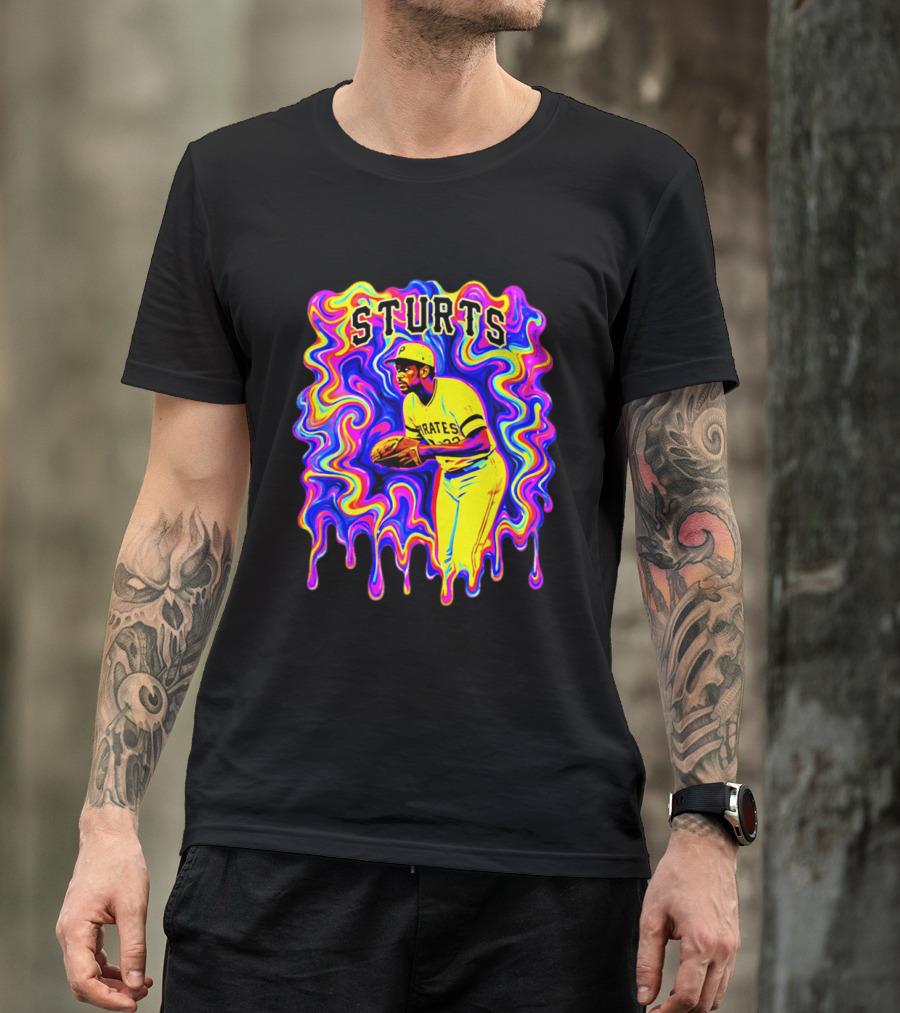 Pirates Dock Ellis Psychedelic Sturts Baseball Pitcher T-Shirt