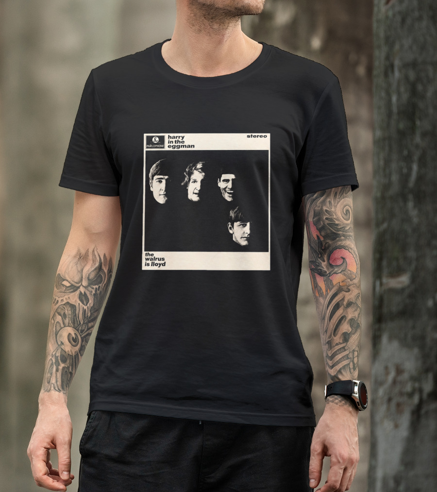 Parlophone Harry In The Eggman The Walrus Is Lloyd Stereo T-Shirt