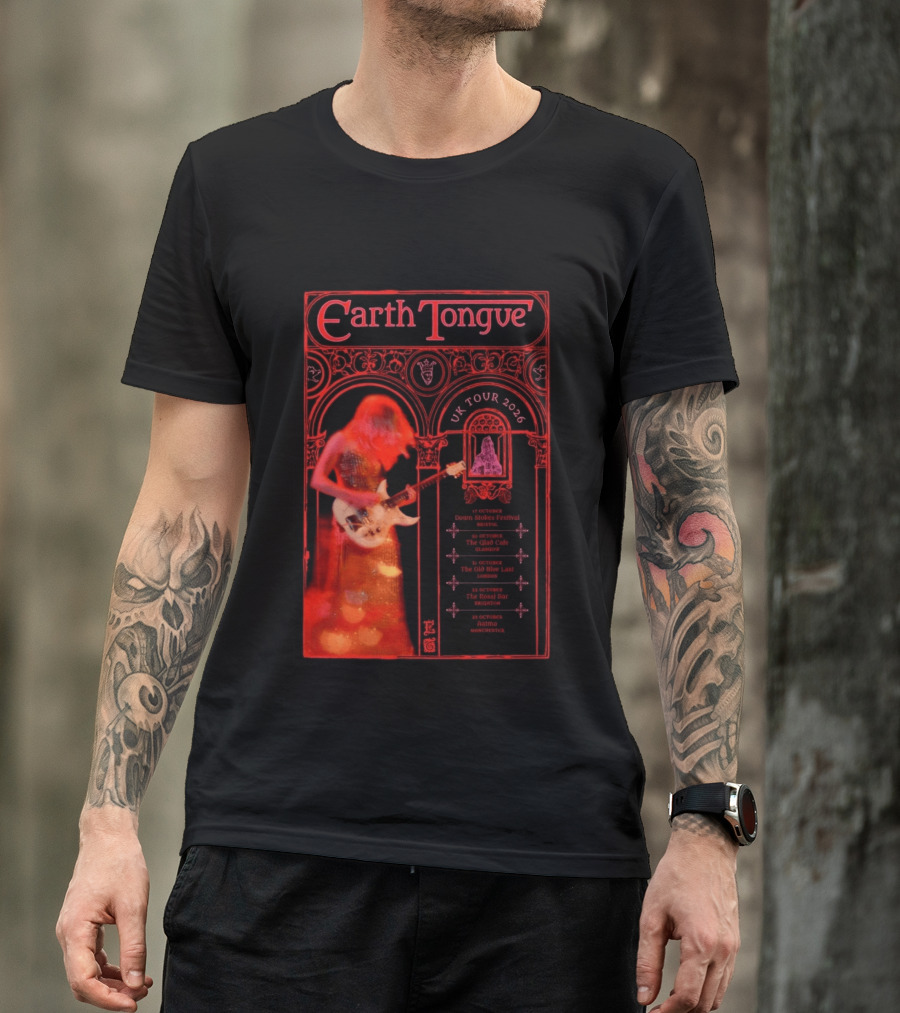 Earth Tongue UK Tour 2026 Down Stokes Festival Bristol Gilded Gothic Artistry T-Shirt