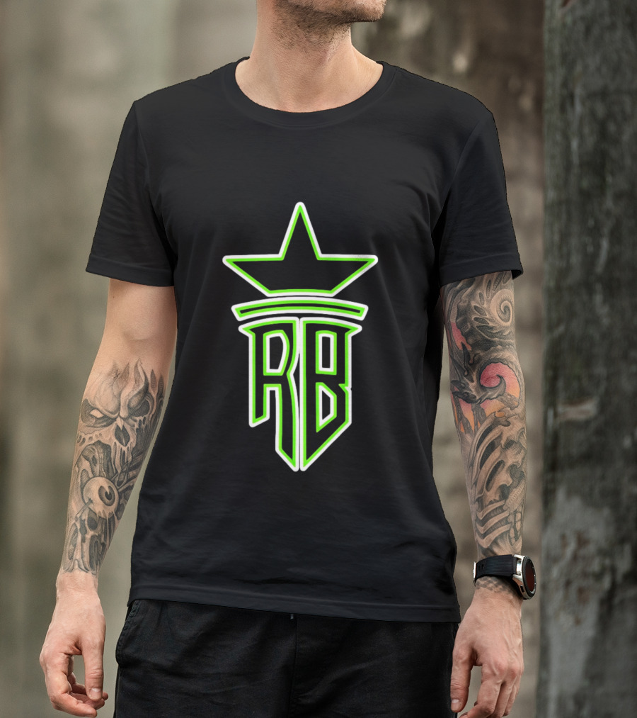 Roland Banks RB Star Logo Neon Green T-Shirt