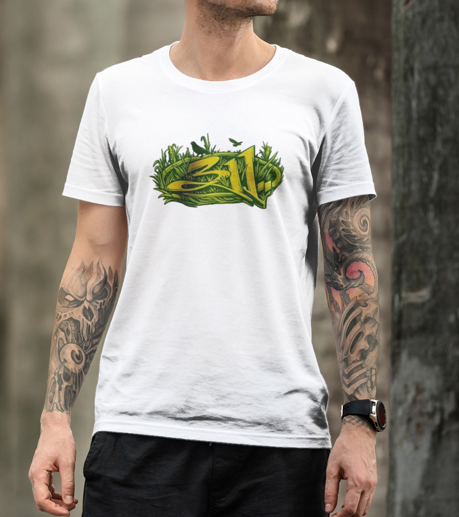311 Band 2026 Summer Tour Green Nature T-Shirt