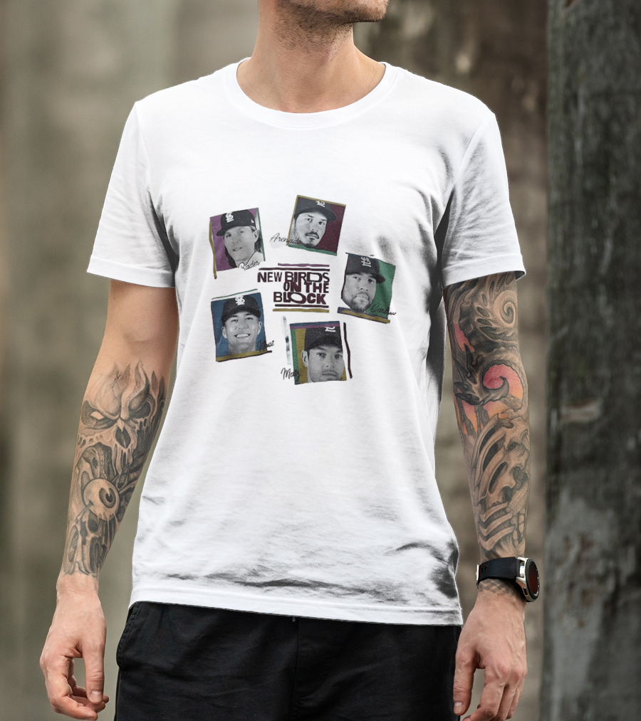 St Louis Cardinals Bader Arenado Carlson Noot Matz New Birds On The Block T-Shirt