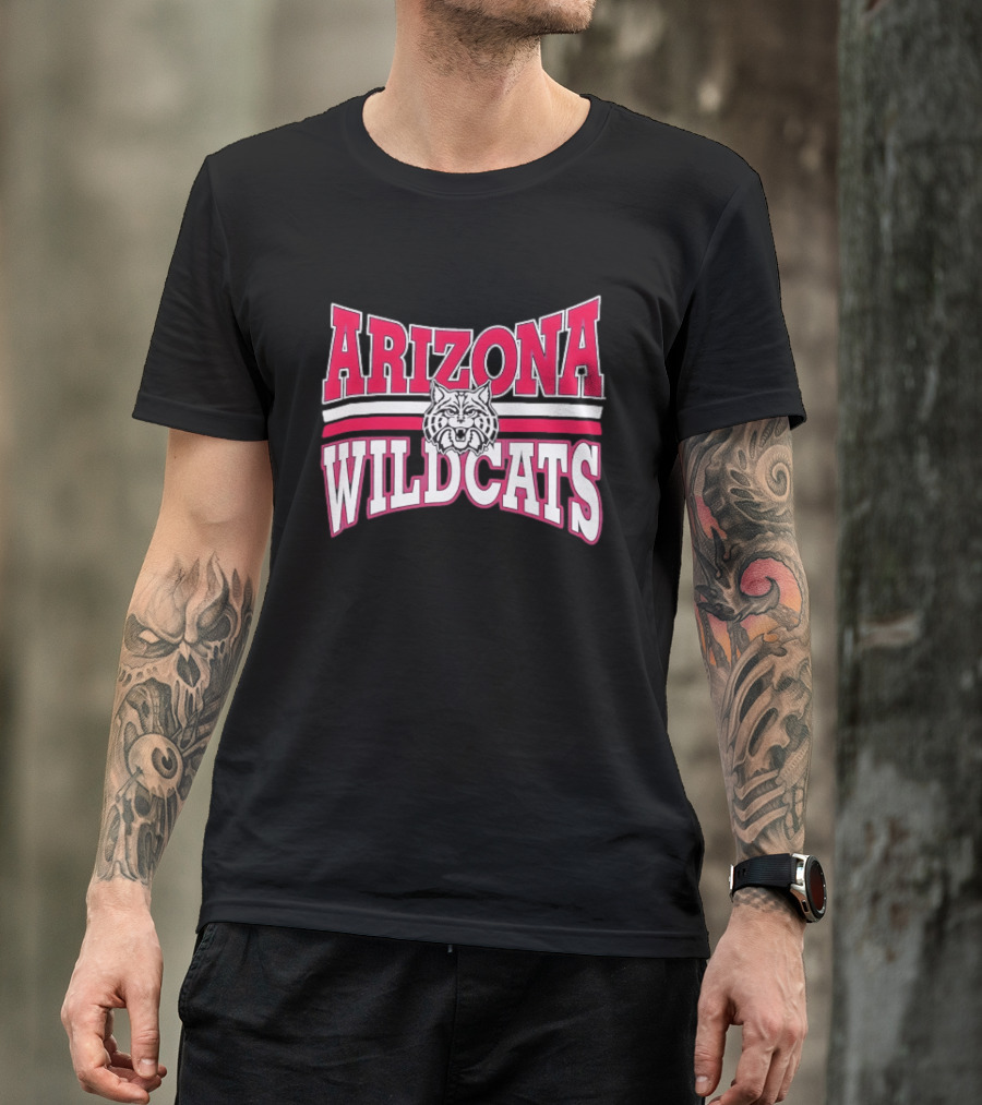 Arizona Wildcats NCAA Head Red White Stripes T-Shirt