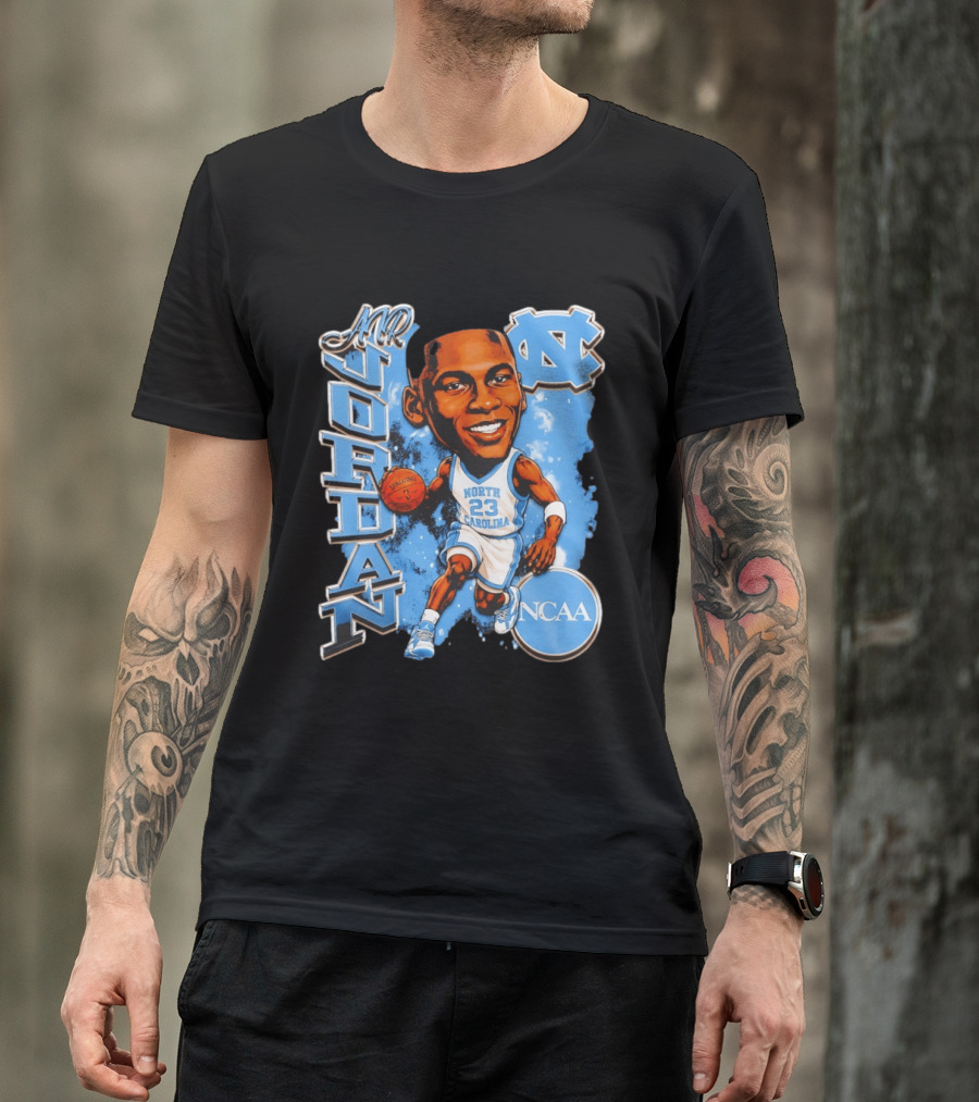 Mr Jordan North Carolina Tar Heels NCAA Basketball 23 T-Shirt