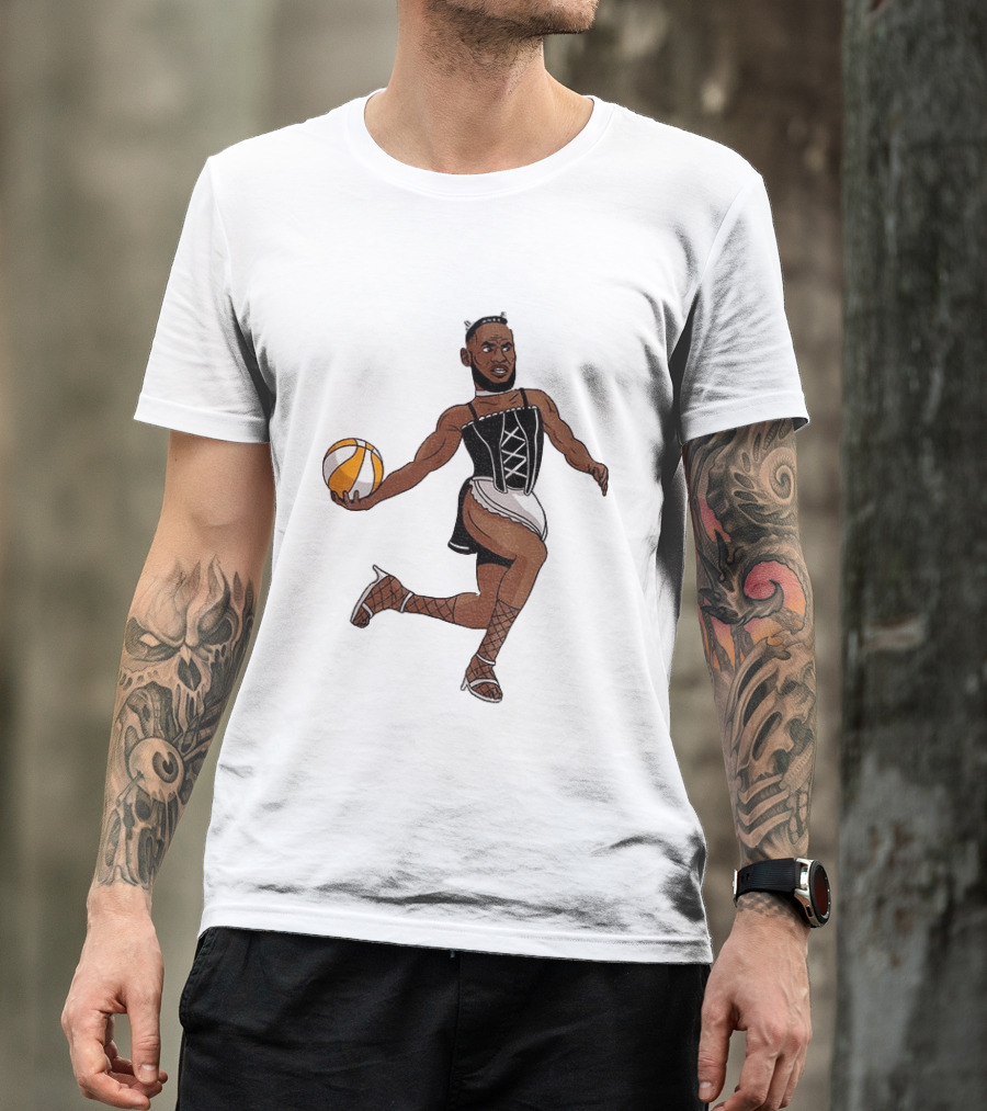 LeBron James Maid Outfit Basketball Crossover WNBA Fantasy T-Shirt