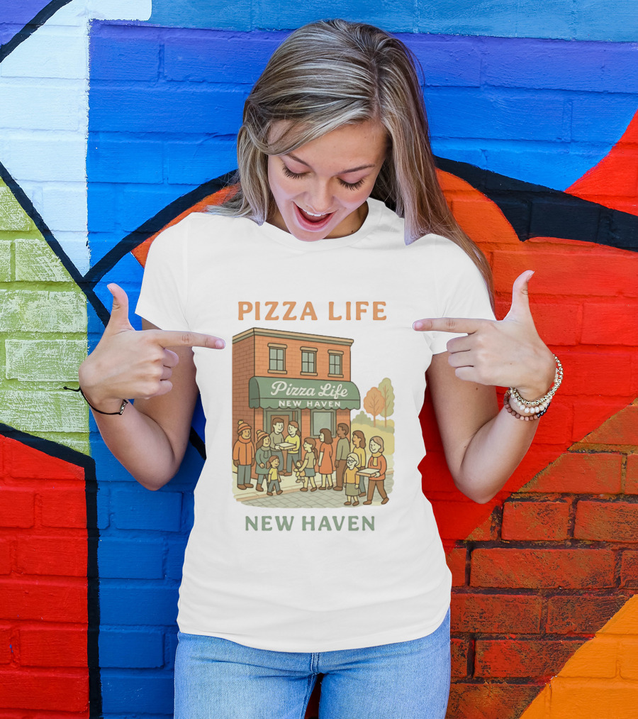 Pizza Life New Haven Family Gathering At Pizzeria T-Shirt
