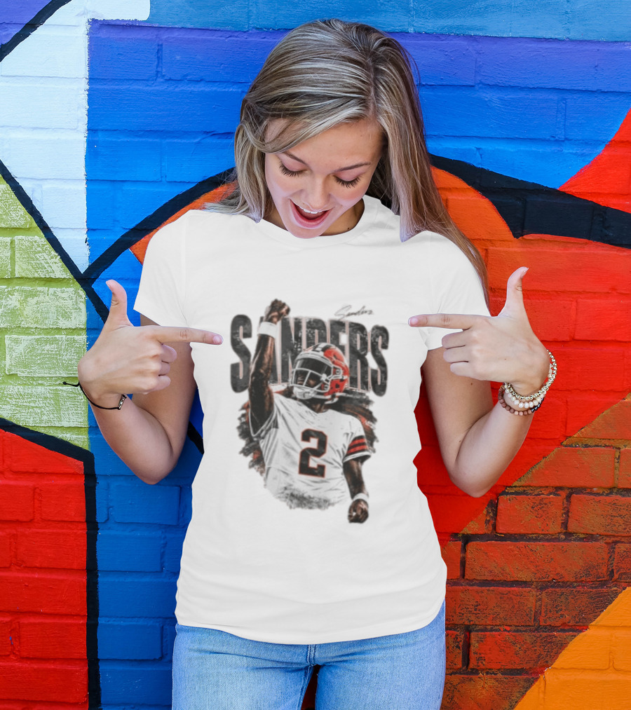 Sanders 2 Colorado Buffaloes Jersey Football Player T-Shirt