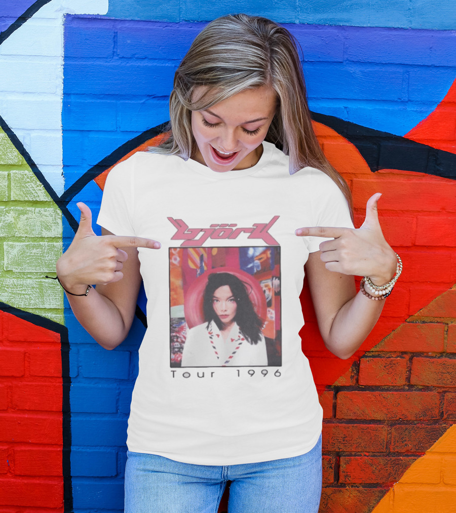Björk Tour 1996 Post Icelandic Singer T-Shirt