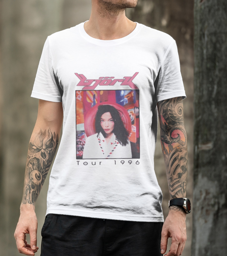 Björk Tour 1996 Post Icelandic Singer T-Shirt