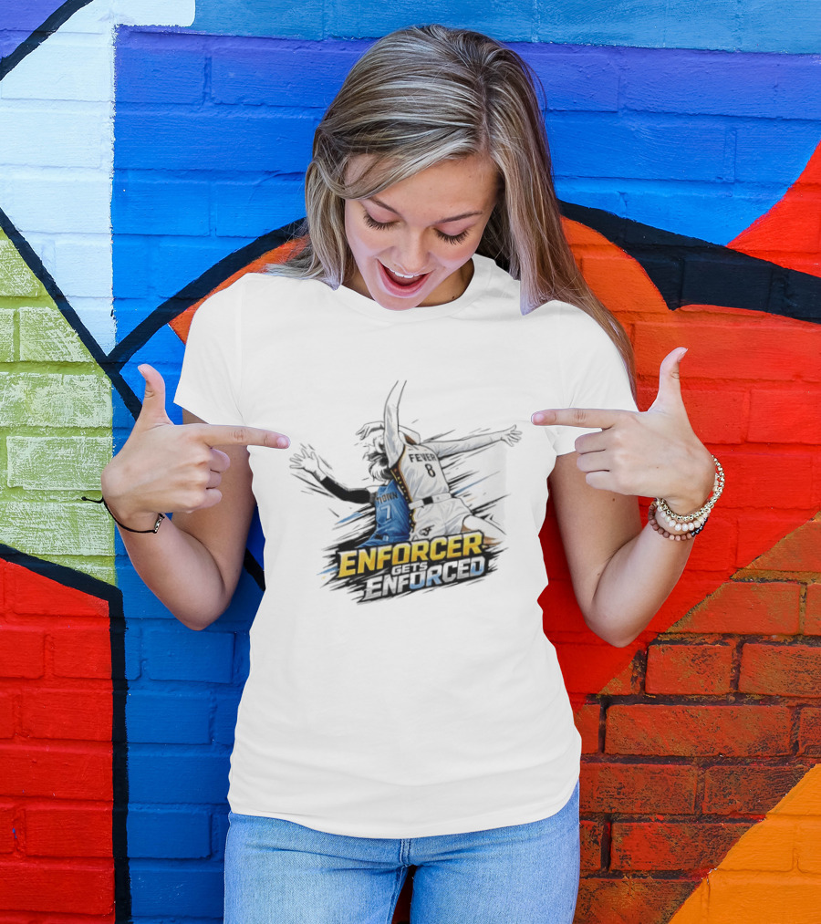 WNBA Enforcer Fever 8 Jumper Action T-Shirt