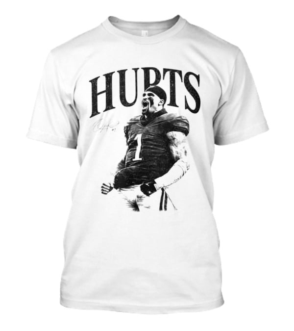 Jalen Hurts Philadelphia Eagles Number One Signature Football Player T-Shirt
