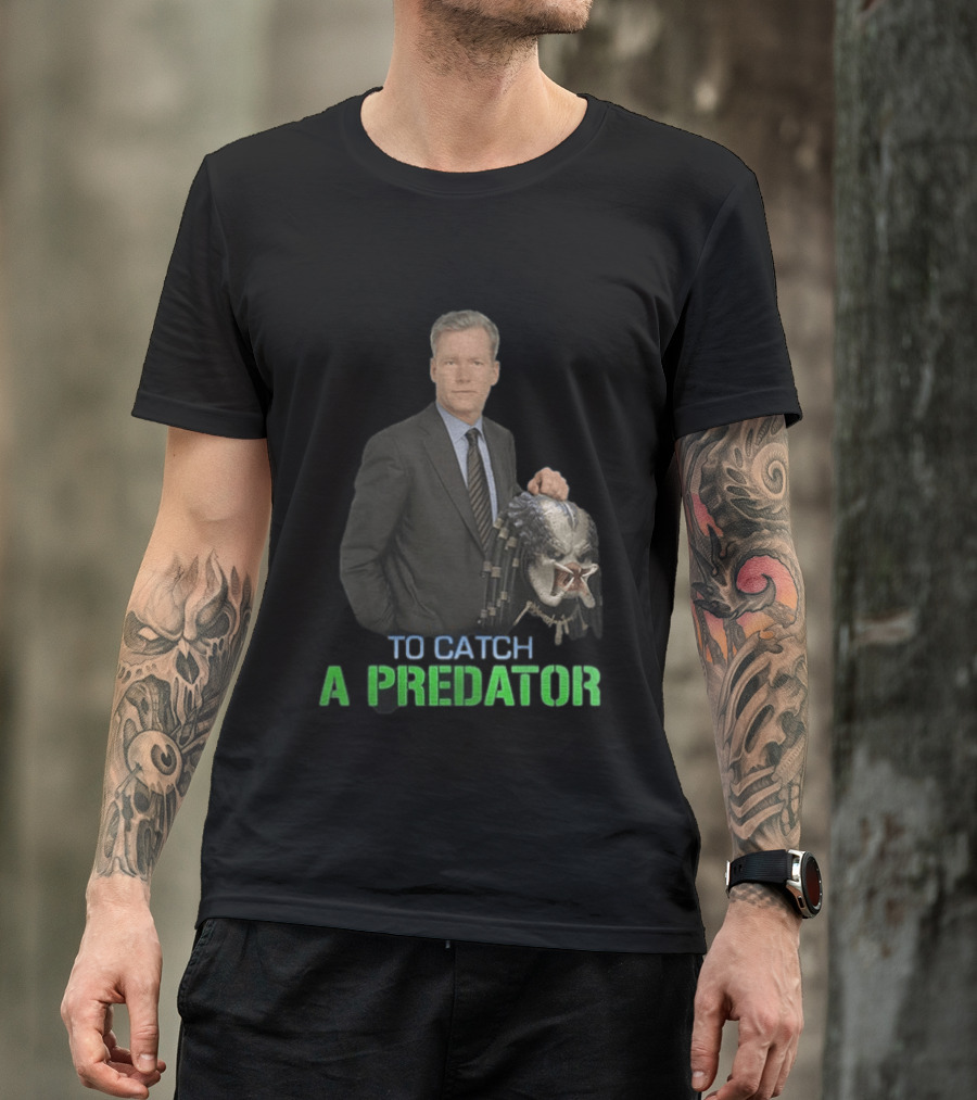 To Catch A Predator Chris Hansen Meme With Predator Mask T-Shirt