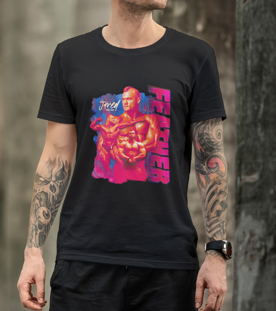 Jared Feather IFBB Pro Bodybuilding Champion Bold Visual T-Shirt