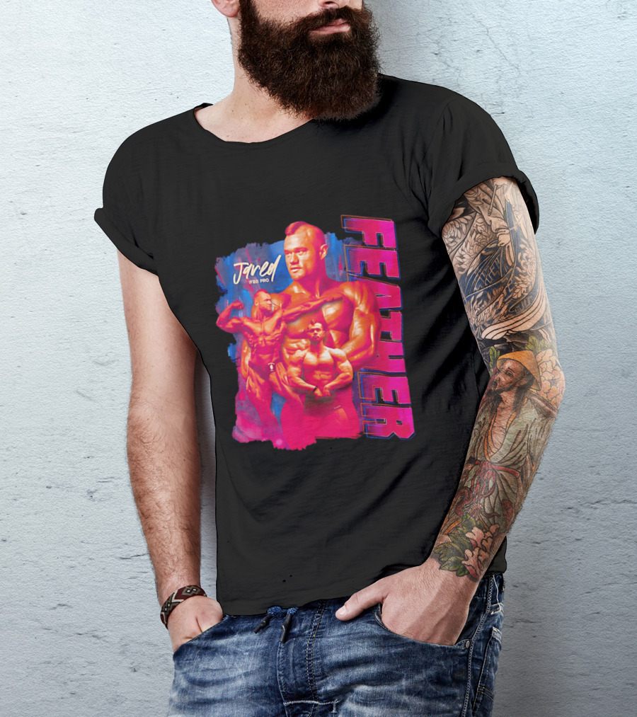 Jared Feather IFBB Pro Bodybuilding Champion Bold Visual T-Shirt